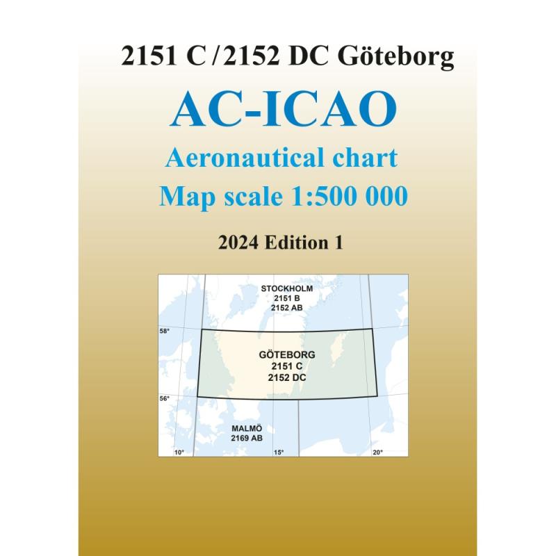 Swedish ICAO chart Gothenburg