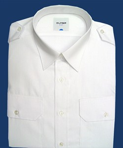 "LUFTHANSA"  Pilot Shirt white - short sleeve, regular fit