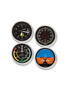 Runda underlägg för glas med instrumentbilder, 4-pack, 10 cm diameter