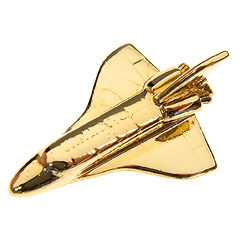 Space Shuttle Pin Gold