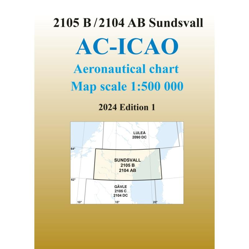 Swedish ICAO chart Sundsvall