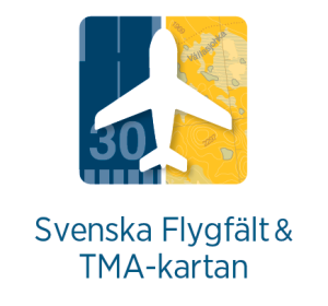 Svenska Flygfält & TMA kartan APP