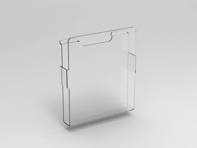 Broschyrfack för spårpanel (A4)