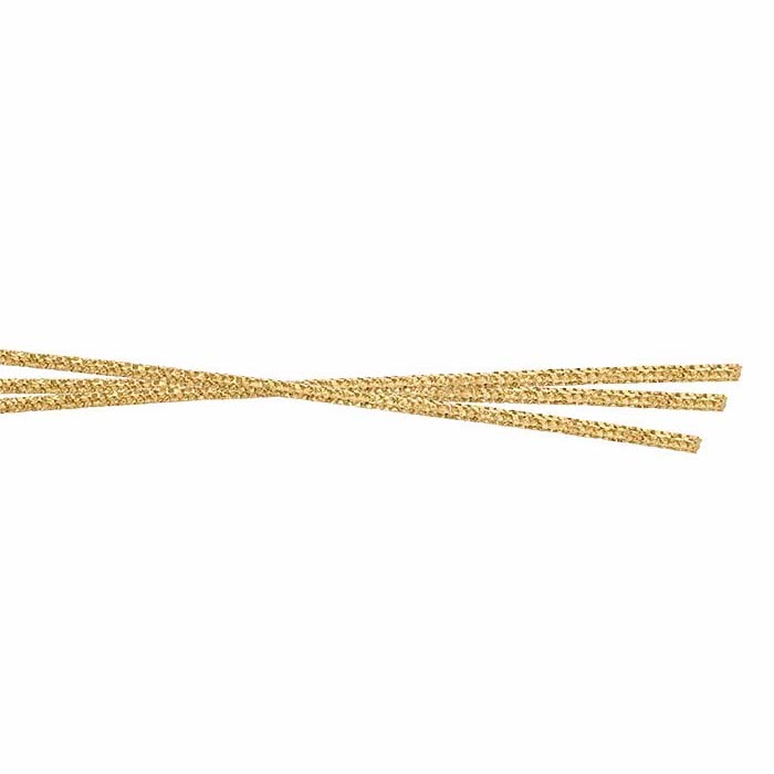 Gold-filled facettslipad tråd 1,4 mm. Säljs per 10 cm
