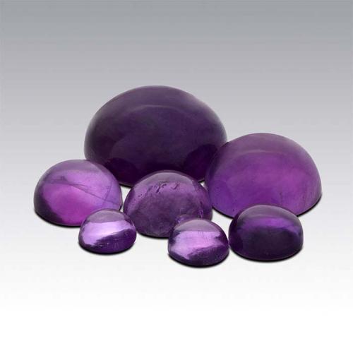 Amethyst 5 mm rund cabochon