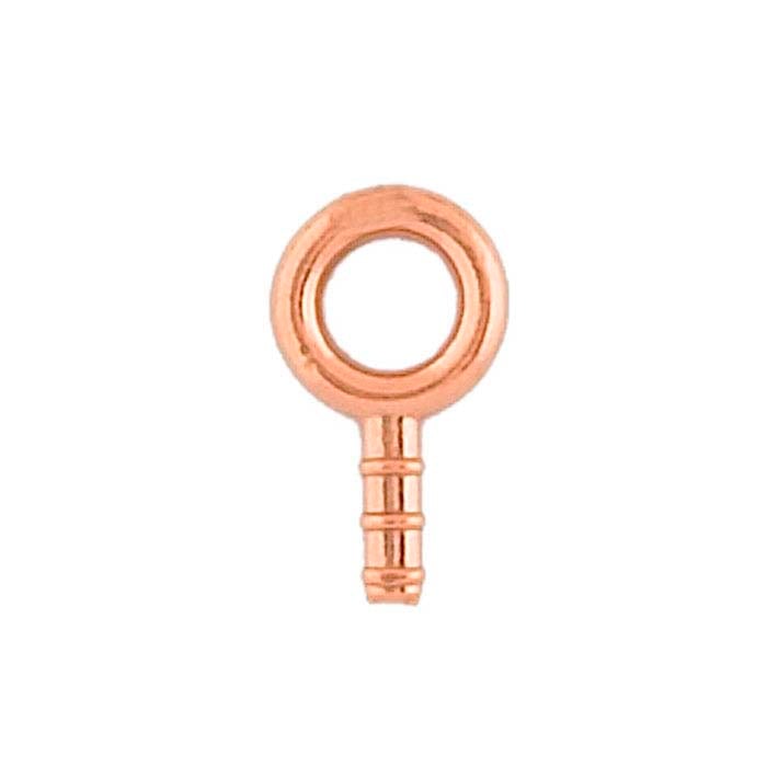 Fästögla koppar 10 st. Hål 2,5 mm , totallängd 7 mm.