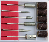 Putsverktyg 5 diamanttrissor och en sliprullehållare plus 5 rullar. Passar till vår putsmaskin