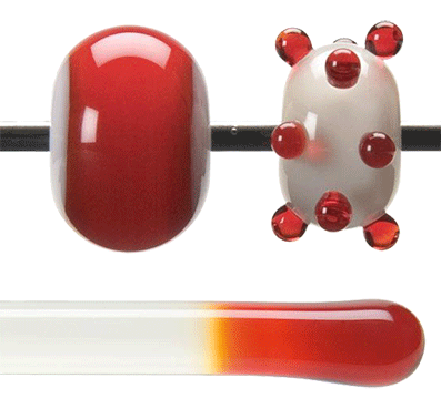 Stav Röd transparent 5,5 mm ca 40cm lång