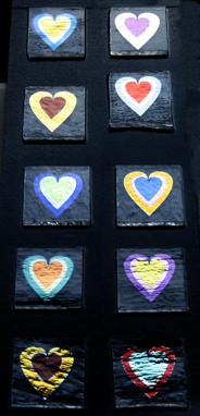 Dichroiska hjärtan, 10st på klart. COE 90.