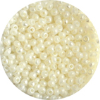 Glaspärlor Offwhite ca 2,7 mm, Italienska ca 500-600