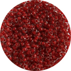 Glaspärlor Röd Tosca ca 2,3 mm, Italienska, ca 15 gram