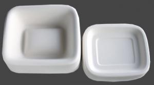 Ask med lock rektangulär ca 10x12 cm.