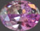 Zirkonia flerfärgad 6X8 mm, Ametist, lavendel, rosa, oliv