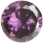 Zirkonia Ametistfärg, 6mm.Rund,
