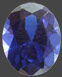 Zirkonia Blå, 8x10 mm facettslipad