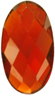 Zirkonia Granat 8x14 facetterad översida och flat undersida