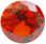 Zirkonia Orange 6mm facettslipad rund.