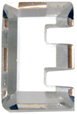Zirkonia vit bokstav E, 15x10 mm