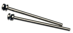 Polertrissehållare/mandrell, 2st, för radialborste, polertrissor m.m. Skaft 2,3 mm.