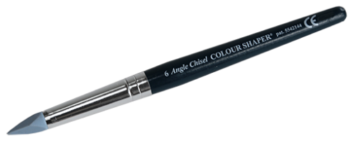 Skulpteringsverktyg gummispets konisk och med fasad yta, mjuk.