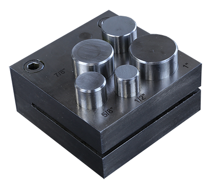 Uthuggare / Cirkelskärare,  5 runda stansar 12,5 - 25,0 mm