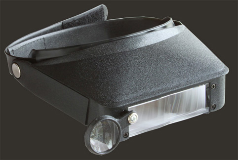 Pannlupp med belysning Pannlupp med belysning