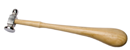 Hammare för formarbete, s.k. chasing-hammare.