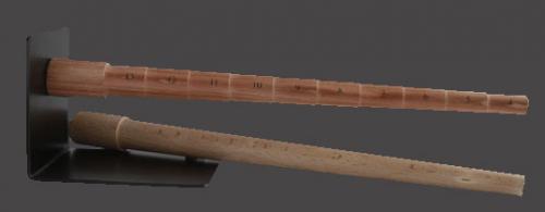 Ringmandrell stegad med raka avsatser från 4 - 13 av trä.