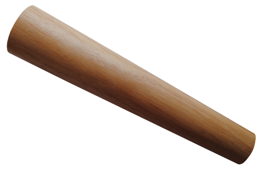 Armbandsmandrel rund. 37cm lång. Massivt trä.