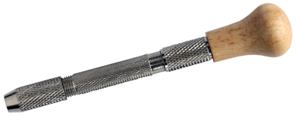 Borrhållare m träknopp, för borr i olika dimensioner från 0,5 mm till 3 mm