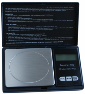 Gramvåg väger till 250g