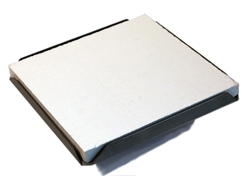 Lödunderlag som roterar med ett keramiskt lödunderlag 15x15 cm. Går att rita på och att fästa stift i.