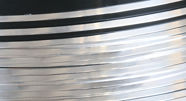 Silvertråd platt finsilver 1mm bred för emaljering vid s.k. klassisk emaljering