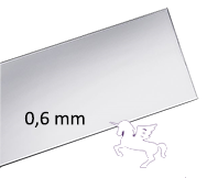 Silverplåt Argentium 940, 0,64mm Välj bredd och längd. Pris inkl. moms.