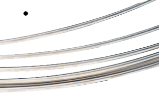 Silvertråd Argentium rund 0,3 mm mjuk. Priset är per meter.