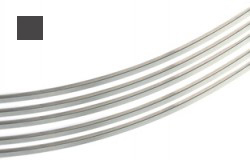 Silvertråd Argentium 4-k 1,0 mm fyrkant. Standardmjuk. Pris per 0,5 meter