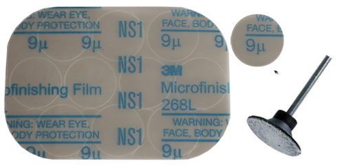 Slipskiva 25 mm, 1200 grit. Självhäftande limbaksida. Förp om 10 st