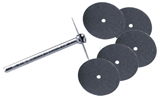 Slipa plant eller skär ett extra tunt snitt, 5 stycken extra tunna 0,24 mm skärande skivor. En styv slipskiva med slipkorn på båda sidor