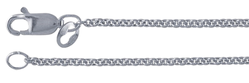 Kedja Argentiumsilver 935*),  länk 1,7 mm. 45 cm med lås.