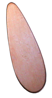 Koppar droppe 38 mm, 1 mm tjock