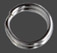 Splitring 5 mm yttre diameter, 2st sterlingsilver