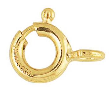 Gold-filled lås 6 mm ytterdiameter.