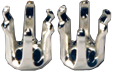 Chatong 6 klor för 4 mm sten. 1 st med snabbfäste. Sterlingsilver.