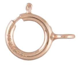 Lås Rose Gold-Filled yttre diameter 5,5 mm. Priset per styck.