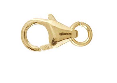 Gold-filled klolås med öppen och rörlig ring, 10,6 mm
