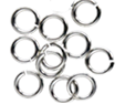 Bindring Argentiumsilver6,2mm ytterdiameter 10 st, 0,6 mm tråd, öppna, innerdiameter 5 mm