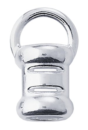 Avslut Argentiumsilver, 3mm hål. Ett par