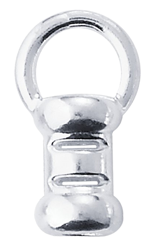 Avslut Argentiumsilver, 2mm hål. Säljs per par