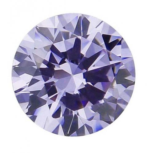 Zirkonia Lavendel 3 mm. Brilliantslipad. Per styck.
