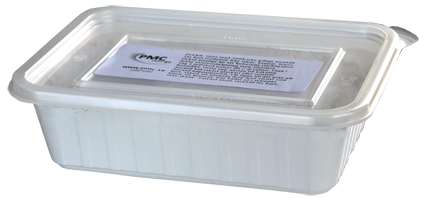 Gjutpulver för att göra ringpluggar eller att göra en platshållare för infattning av sten